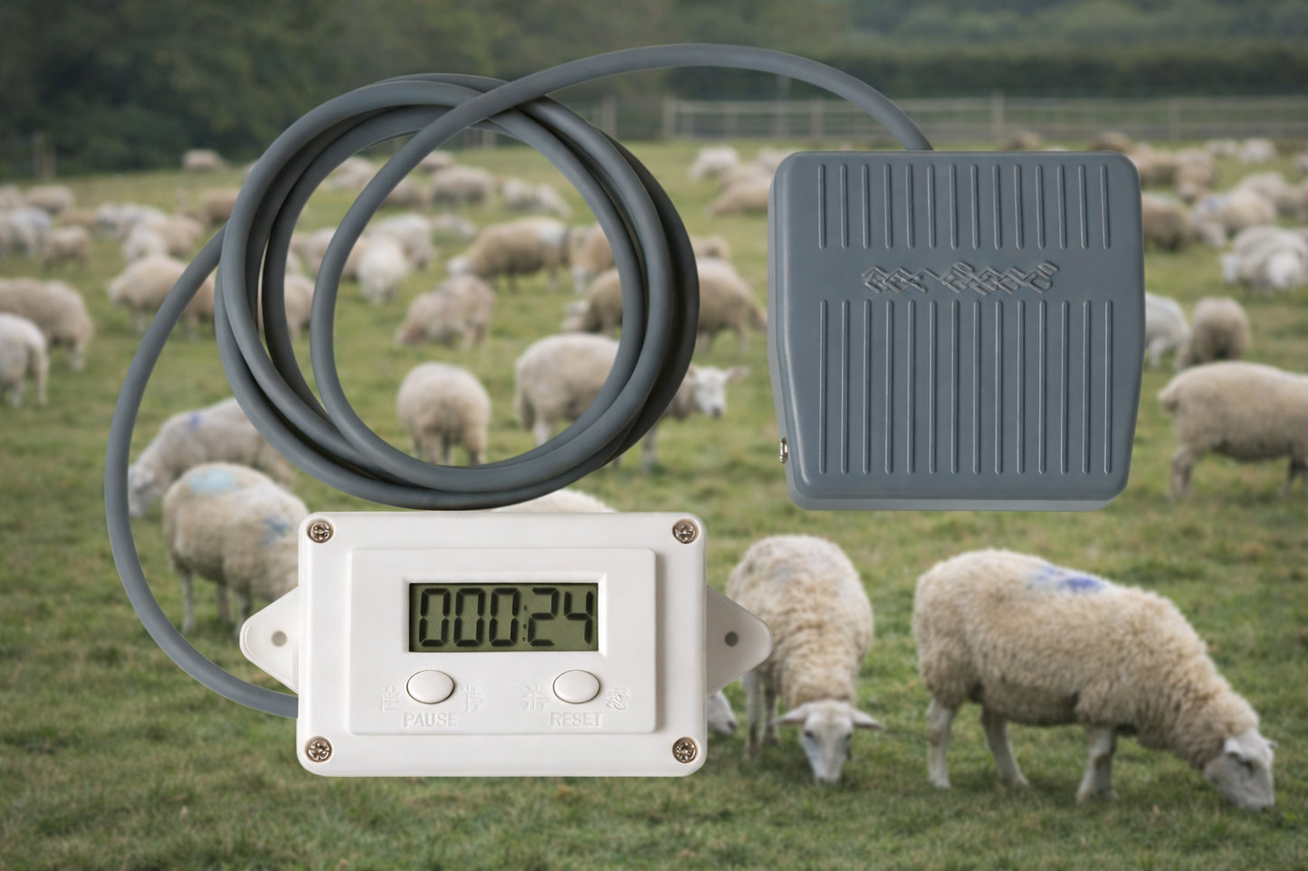 Handsfree foot operated tally counter