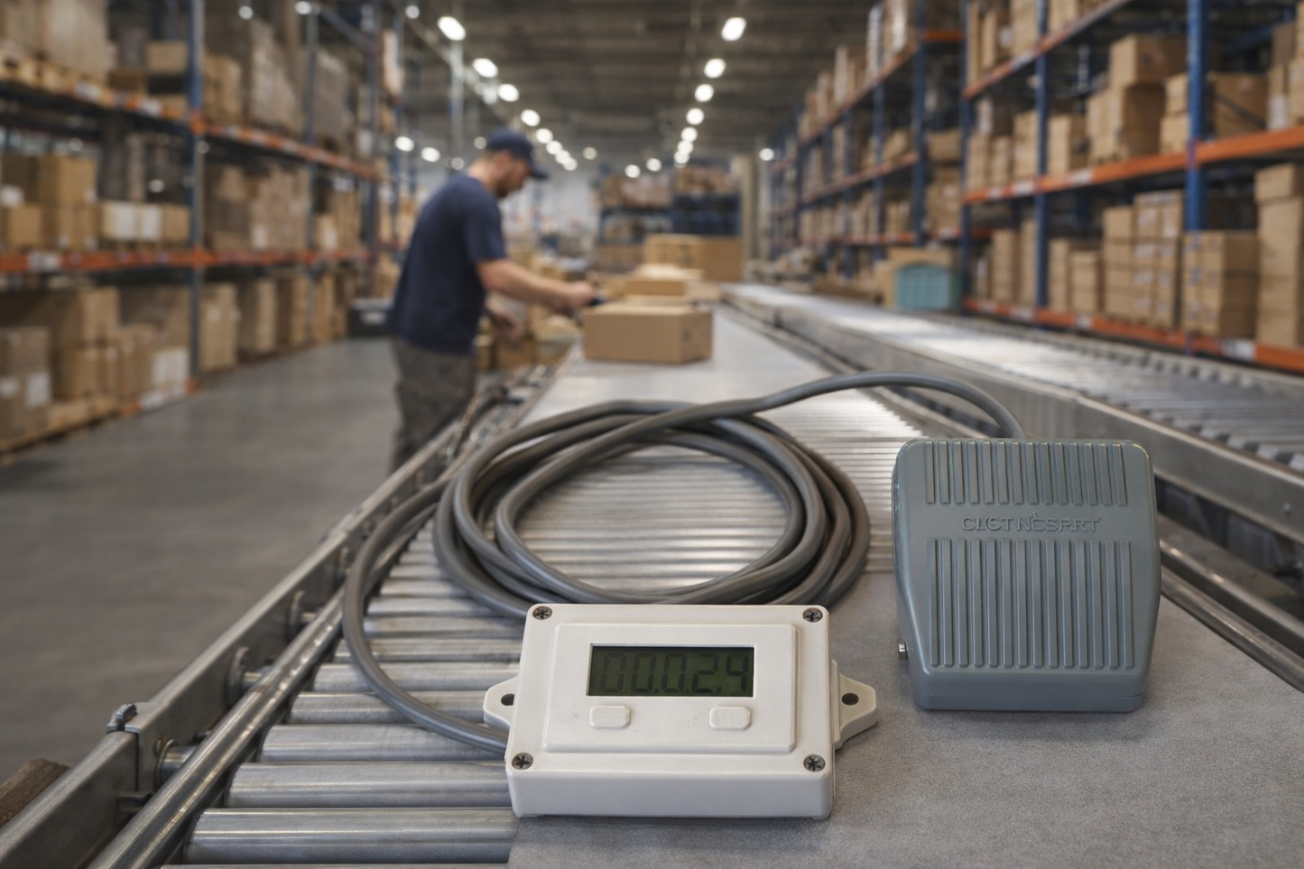 Handsfree foot operated tally counter